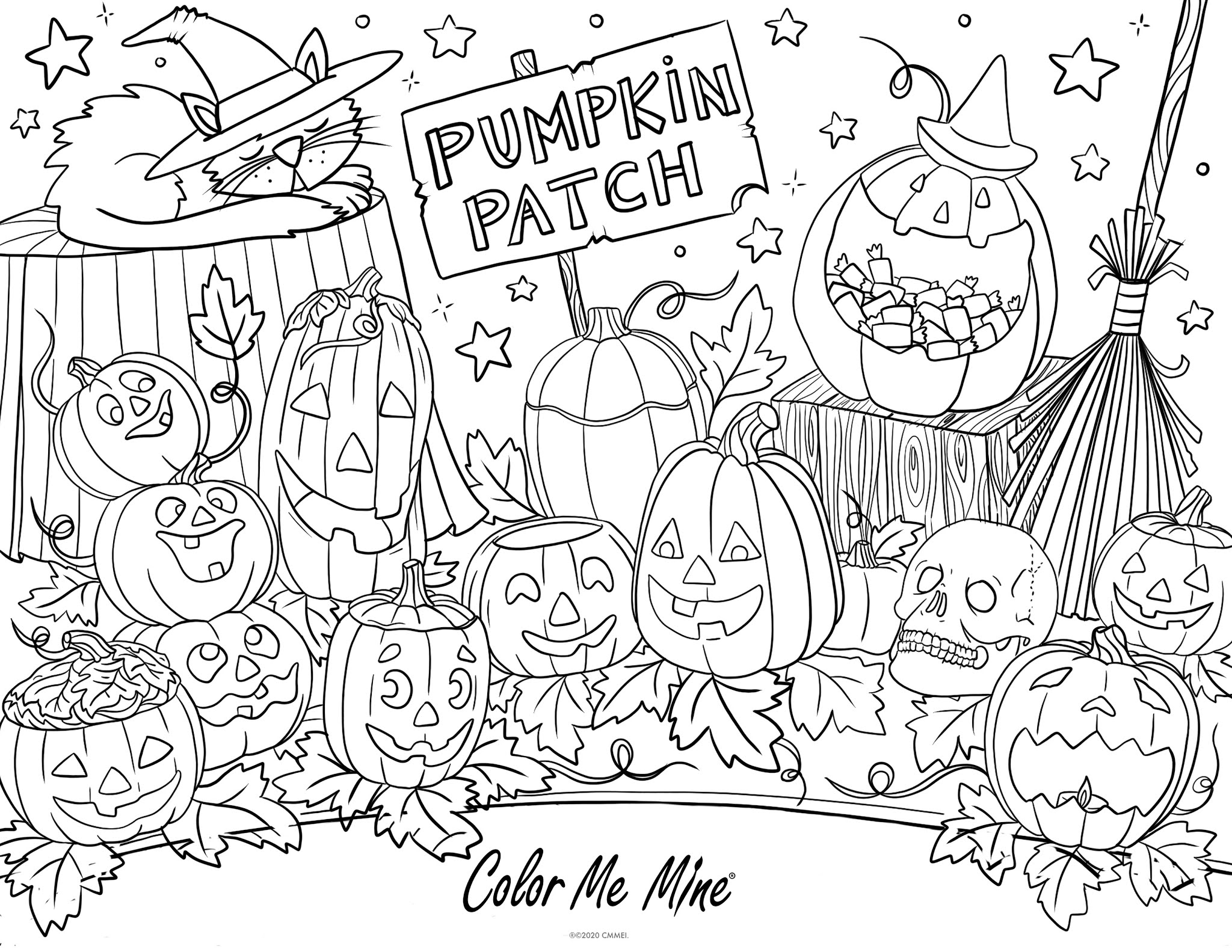 Pumpkin Patch Coloring Sheet Dublin