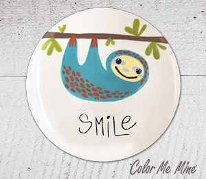 Dublin Sloth Smile Plate