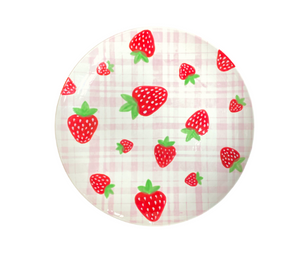 Dublin Strawberry Plaid Plate
