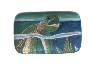 Dublin Swimming Turtle Plate