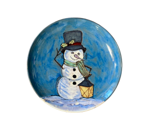 Dublin Rustic Glazed Snowman