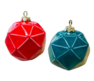 Dublin Jewel Toned Faceted Ornament