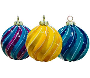 Dublin Jewel Toned Spiral Ornament