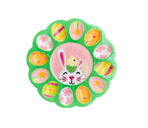 Dublin Easter Sherbet Egg Plate